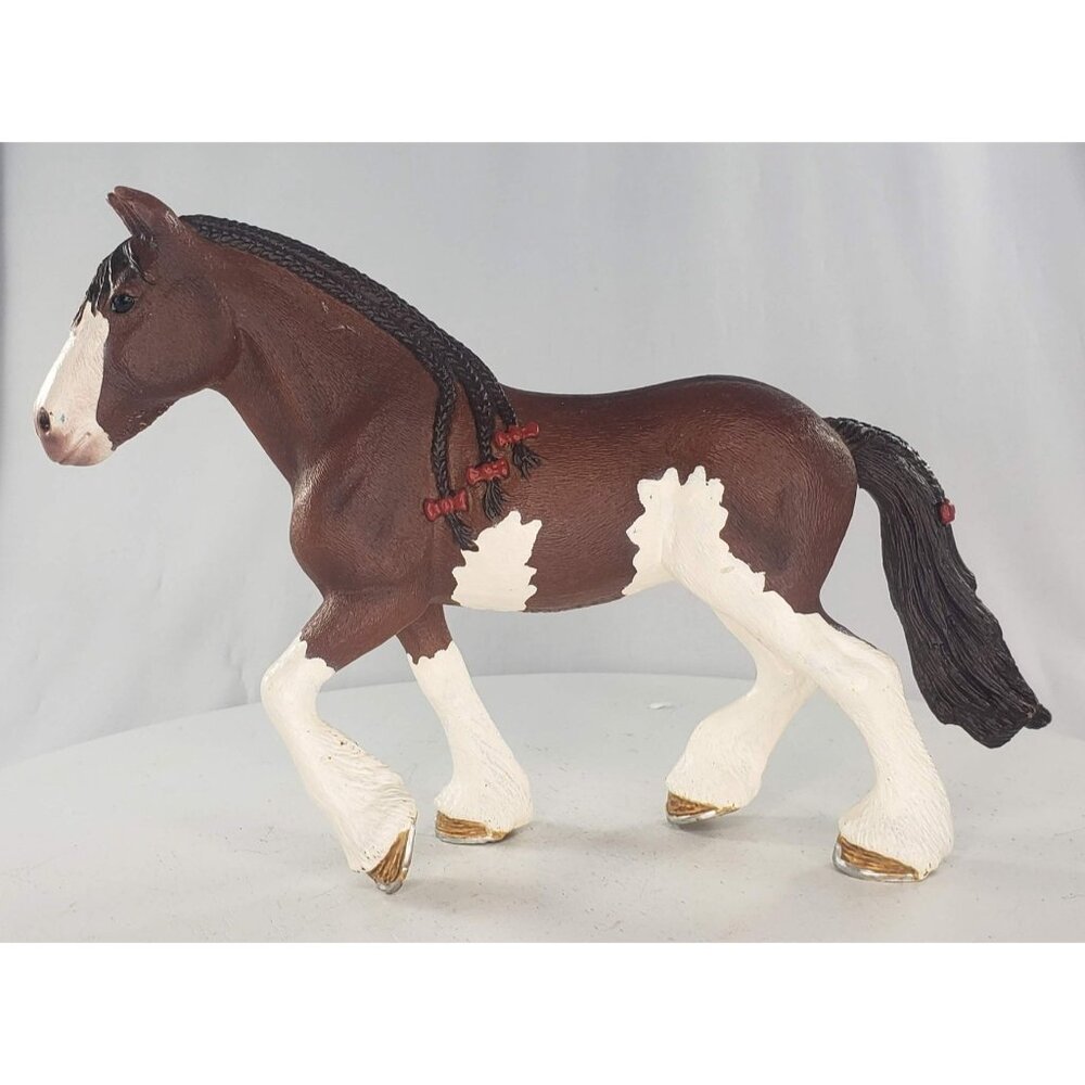 Schleich Clydesdale Mare Bay Pinto Draft Horse #13809